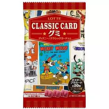 LOTTE Disney/Classic Card Gummies [Виноград] 6 штукОсобенностиПродукт с милым виноградом в форме алфавитаОсобенностиПродукт с милым виноградом в форме алфавита- 1