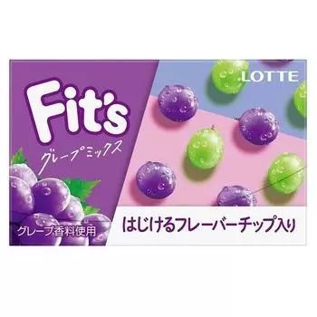 LOTTE Fit s Grape Mix 12 листов Характеристики продуктаПодходит для чипсов с взрывным вкусомХарактеристики продуктаПодходит Характеристики продуктаПодходит для чипсов с взрывным вкусом 1