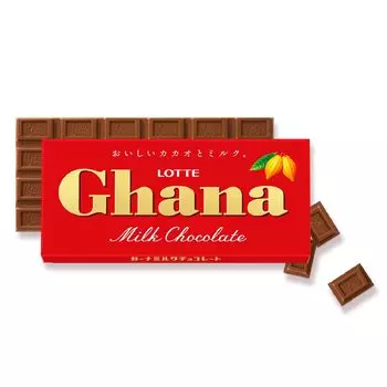 Lotte Ghana Milk 50 г x 10 шт.