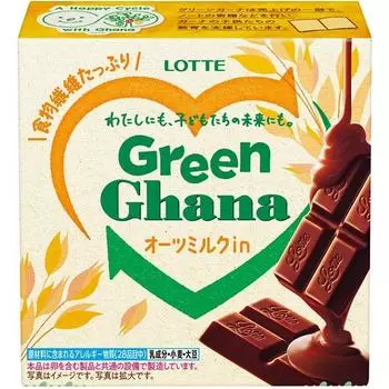 lotte Green Ghana Oat Milk 48 г шоколада 1