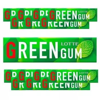 Lotte Green Gum 9 шт. x 15 шт.