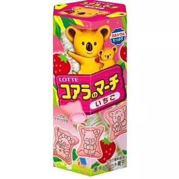 lotte Koala Мартовская клубника 48 г Шоколад 1