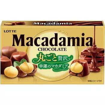 lotte Macadamia Chocolate 9 кусочков шоколада 1