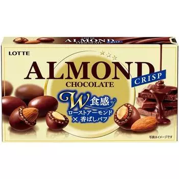 lotte миндальный шоколадный хрустящий 80 г шоколада 1