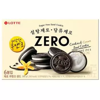 Lotte Печенье без сахара и песочное печенье с кремом 288 г