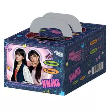 [Lotte] Pepero New Jeans миндаль 37 г x 5 шт. + хрустящие 39 г x 5 шт.