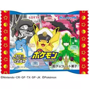 lotte Pokemon Wafer Chocolate 1 шт. Шоколад 1