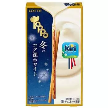 lotte Toppo [Зимнее насыщенное белое] 2 пакетика шоколада 1