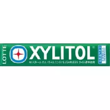 LOTTE Xylitol Gum со вкусом лайма и мяты, 14 шт. Жевательная резинка «Продукты питания для специального использования в целях охраны здоровья», признанная Ассоциацией потребителей «Продукты питания для специального использования в целях охраны здоровья»,
