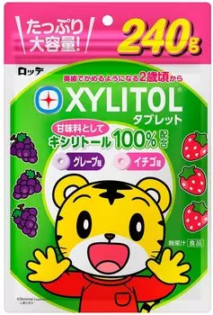 Lotte Xylitol Tablet, большой объем, пакет 240 г белый