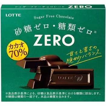 lotte Zero Cacao 70% 50 г шоколада 1