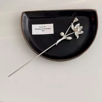 Lotus Cheongsam Metal Hairpin Chinese Style Headwear Hanfu Hair Sticks Ancient Style Hairpin B