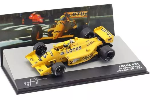 Lotus Honda F1 99T Monaco GP Ayrton Senna 1987 AYRTON SENNA Мини-автомобиль 1/43 [Предмет]
