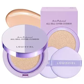 Louis BL All Kill Artist Cover Cushion оригинальный + сменный набор, 24 г, 1 набор, нет. 21 Светло-бежевый