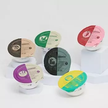 Louiscell Modeling Cup Pack Easy Cup Pack 28g + Essence 70ml Moisturizing pore elasticity soothing mask, modeling cup pack lemon (whitening)