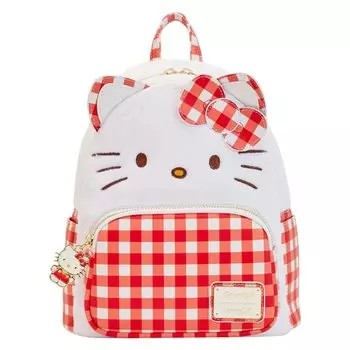 Loungefly Mini Backpack Loungefly Mini Backpack Hello Gingham Sanrio Kitty