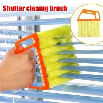 Louver Cleaning Brush Detachable Cleaning Brush Cleaning Vent Air Conditioning Vent Dust Removal Brush Household Cleaning Tools оранжевый
