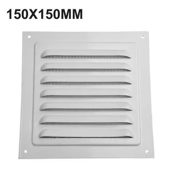Louver Vent Grille Cover Square Vent Insect Screen Cover Ventilation Grille Vents Home Office Ventilation 150/200/250/300mm 150x150mm