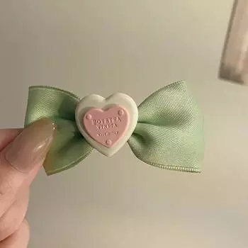 Love Bowknot Hairpin Women Ribbon Linen Barrette Hair Clip Fashion Temperament Bow Hairpin Kids Girls Hair Accessories