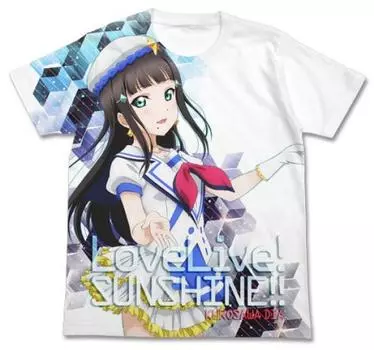 Love Dia Kurosawa Полная графика белого цвета S размера Live! Солнечный свет!! Футболка