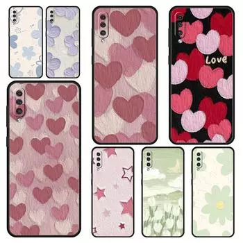 Love Flower Art чехол для телефона Samsung A24 A12 A14 A32 A50 A70 A20E A20S A10S A22 A30 A40 A34 A54 A42 A52 5G A02S A04s крышка Samsung A22