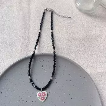 Love Heart Pearl Beaded Necklace: Versatile Summer Jewelry for Women