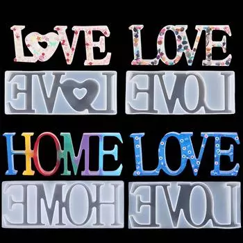 Love Home Letter силиконовая форма эпоксидная смола ювелирная форма литье смолы подвеска форма подходит для поделок из смолы своими руками B