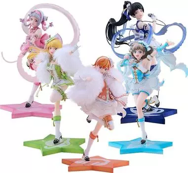 Love Kimu Yuka, наборная версия первого поколения, масштабная пластиковая покрашенная готовая фигурка, в прямом эфире! Супер звезда!! Вер. 5 человек 1/7