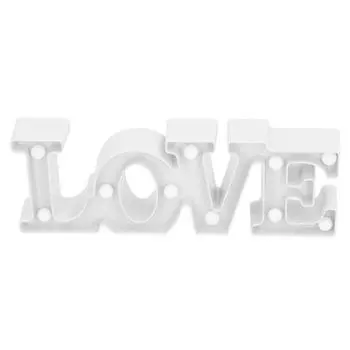 LOVE Lamp 10LED Night Light для предложения руки и сердца, признания, свадьбы, годовщины, вечеринки, теплый белый, розовый белый