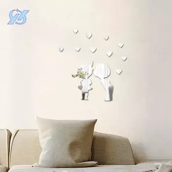 Love little boy girl three-dimensional acrylic wall stickers bedroom children s room wall decoration sticker painting