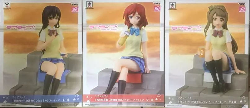 Love Live After School Moments Фигурки Уми Сонода, Маки Нишикино, Котори Минами 3 типа набор