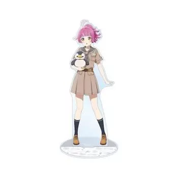 Love Live Nijigasaki High School Idol Club Коллаборация с зоопарком Тобу, Недавно нарисованная Тэннодзи Рина в сафари-образе. Очень большая акриловая подставка