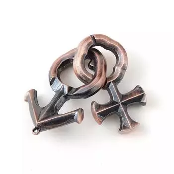 Love Lock Puzzle 3D Metal IQ Test Mind Game Toys Brain Puzzle Взрослые Дети Fidget Для Тревоги И Стресс Игрушки И Хобби