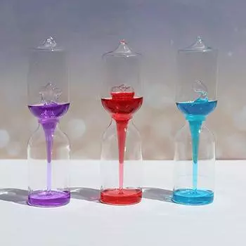 Love Meter Ручной термометр для бойлера Спиральный стеклянный образовательный игрушечный прибор Наука Энергия Музейная игрушка Подарки на День святого Валентина синий