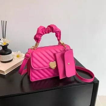 Love Набор из двух сумок Женская сумка Модная сумка-облако Ниша Универсальная сумка через плечо Сумка-мессенджер красный