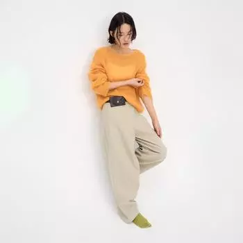 Love & Nancy 2025 Весна Корейский Tencel Повседневные брюки для уборки для женщин S