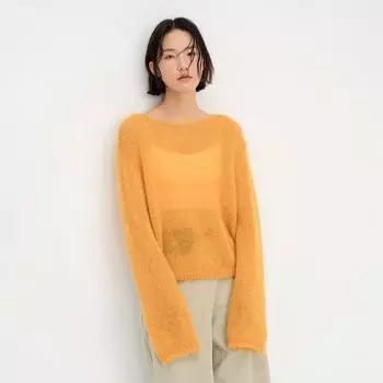 Love & Nancy Spring 2025 Dopamine Long Sleeve Pullover Sweater - Lazy Style