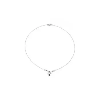 Ожерелье Love Женственность Сладкий Прохладный Ветер Нишевый Дизайн Чувство Цепочка из нержавеющей стали в форме сердца на ключицу