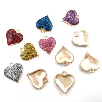 Подвеска «Любовь», капающая зеленая луковая пудра, персиковое сердце, подвеска, сделай сам, браслет, ожерелье, аксессуары, 5 шт., свободные бусины, модные аксессуары розовый