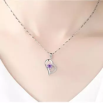 Ожерелье с подвеской Love, классическое стильное ожерелье с подвеской, цепочка из стерлингового серебра 999 пробы 999