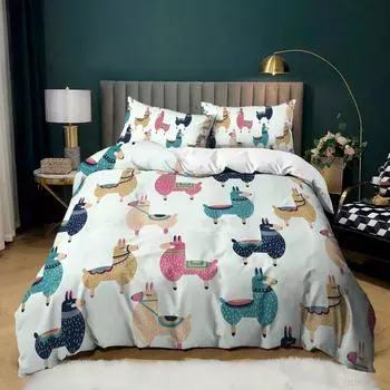Love Small Animals Three-Piece Kit Quilt Cover Bedding 135 * 200 (two-piece set) 90g