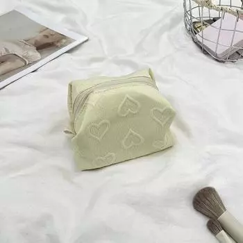 Love Small Square Bag Cosmetic Bag Sanitary Napkin Bag Makeup Storage Bags Girl Large Capacity Portable Sundries Organizer Pouch