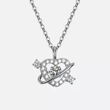 Love Smart Ожерелье Женское Бьющееся Сердце Ключичная Цепочка Легкая Роскошная Бижутерия Подвеска Движущееся Сердце