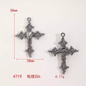 Love Starlight инкрустированный крест Crowe кулон в форме сердца крутой браслет Spice Girl Diy ожерелье украшения для ушей Материал аксессуары