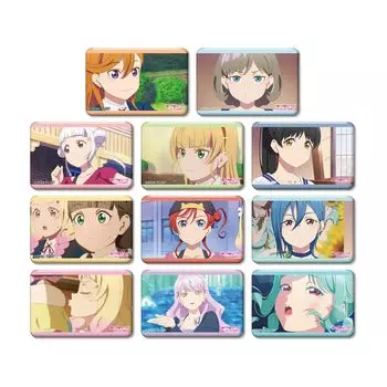 Love Trading Scene Square Badge Box of 11 Live! Superstar!!