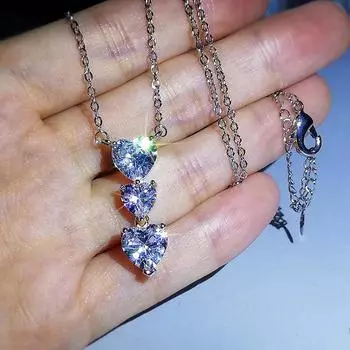 Love Water Drop Zircon Short Necklace for Women Fashion Necklace for Women European and American Quality