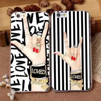 Loved Gestures Fashion Unique Soft Phone Cover Case For Iphone SE 2020 11 Pro Max 12 Mini XS X XR 10 7 8 6S Plus 6 5 Coque Shell iPhone SE2020
