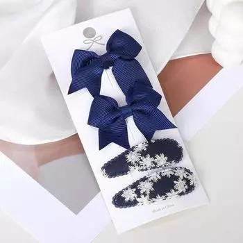 LOVEKIKI 4Pcs/lot Girls Bowknot BB Hair Clips for Kid New Handmade Hairpin Barrettes Headwear Children Boutique Hair Accessories