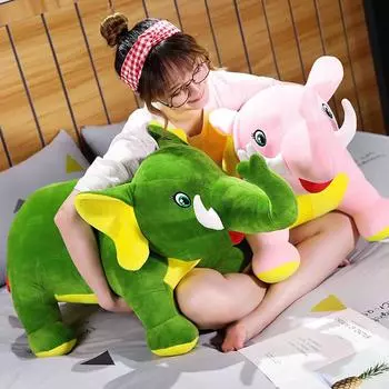 Lovely 1pc 45/65/80cm Cute Elephant Doll Plush Stuffed Toy Car Room Window Pendant Bouquet Dolls Toys Free Shipping 45cm