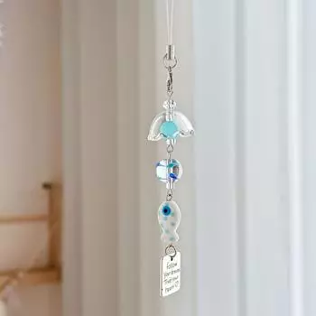 Lovely Blue Ocean Small Fish Bead Mobile Phone Chain Exquisite Car Phone Case Bag Pendant Jewelry Friend Birthday Gifts